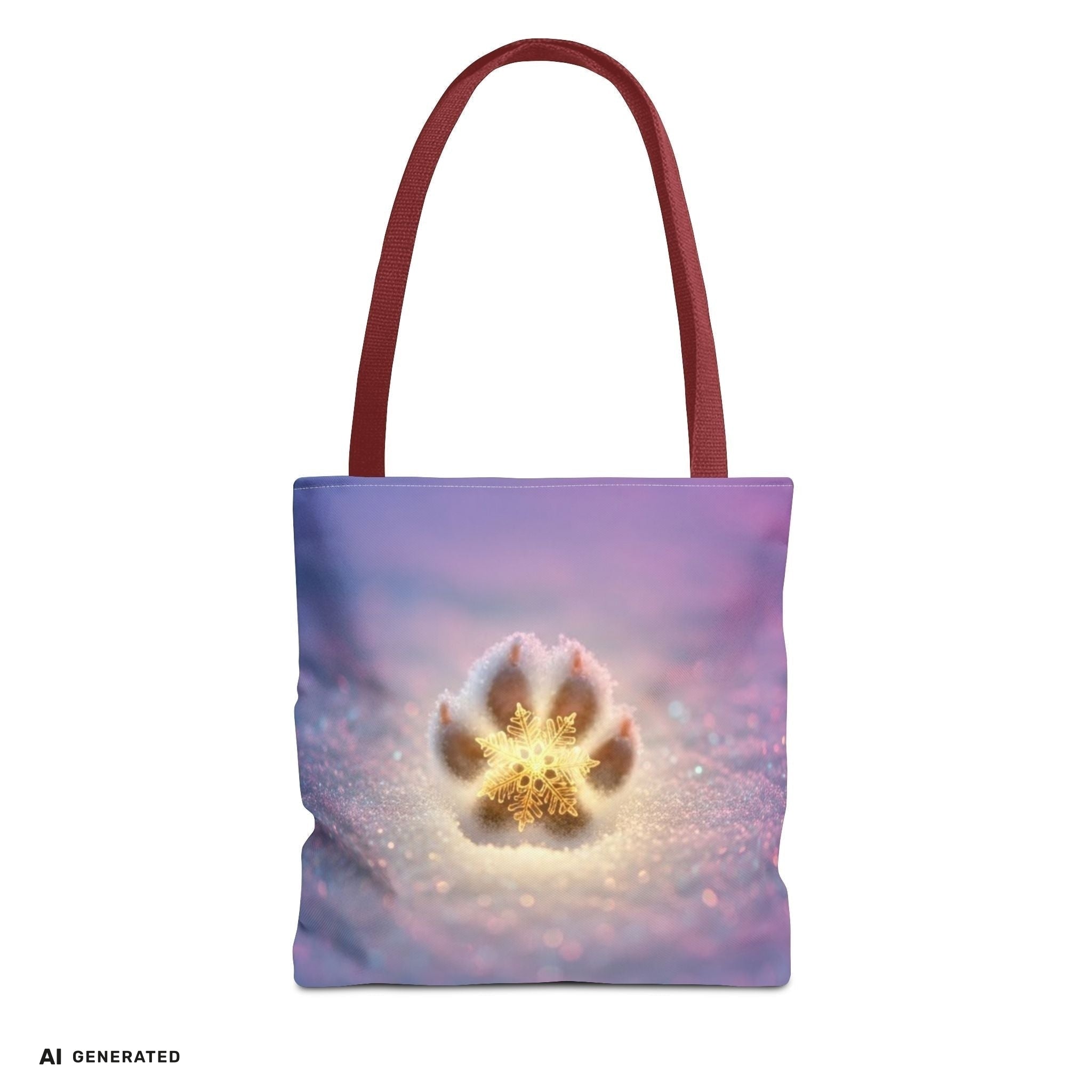 Paw Print Tote Bag – Geschenk für Hundeliebhaber | musikworlds Artist Collection – AI GENERATED / KI-GENERIERT