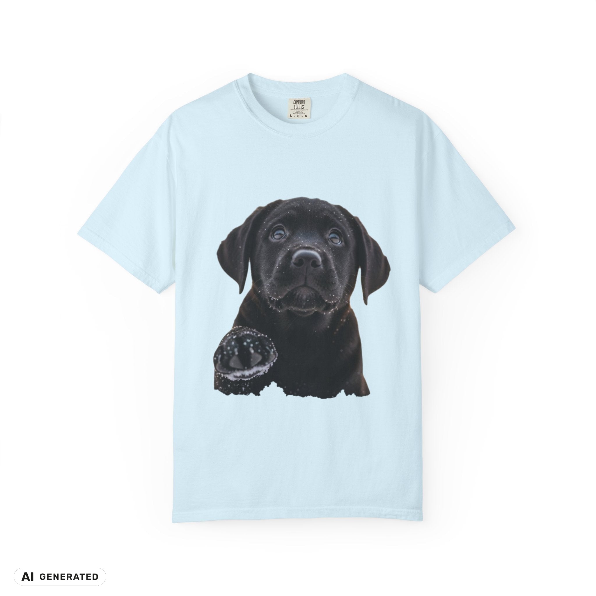 Labrador Welpe T-Shirt – Hunde-Grafik-Tee | musikworlds Artist Collection – AI GENERATED / KI-GENERIERT