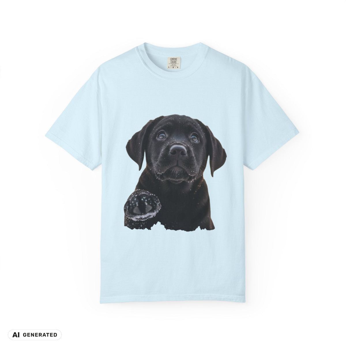 Labrador Welpe T-Shirt – Hunde-Grafik-Tee | musikworlds Artist Collection – AI GENERATED / KI-GENERIERT