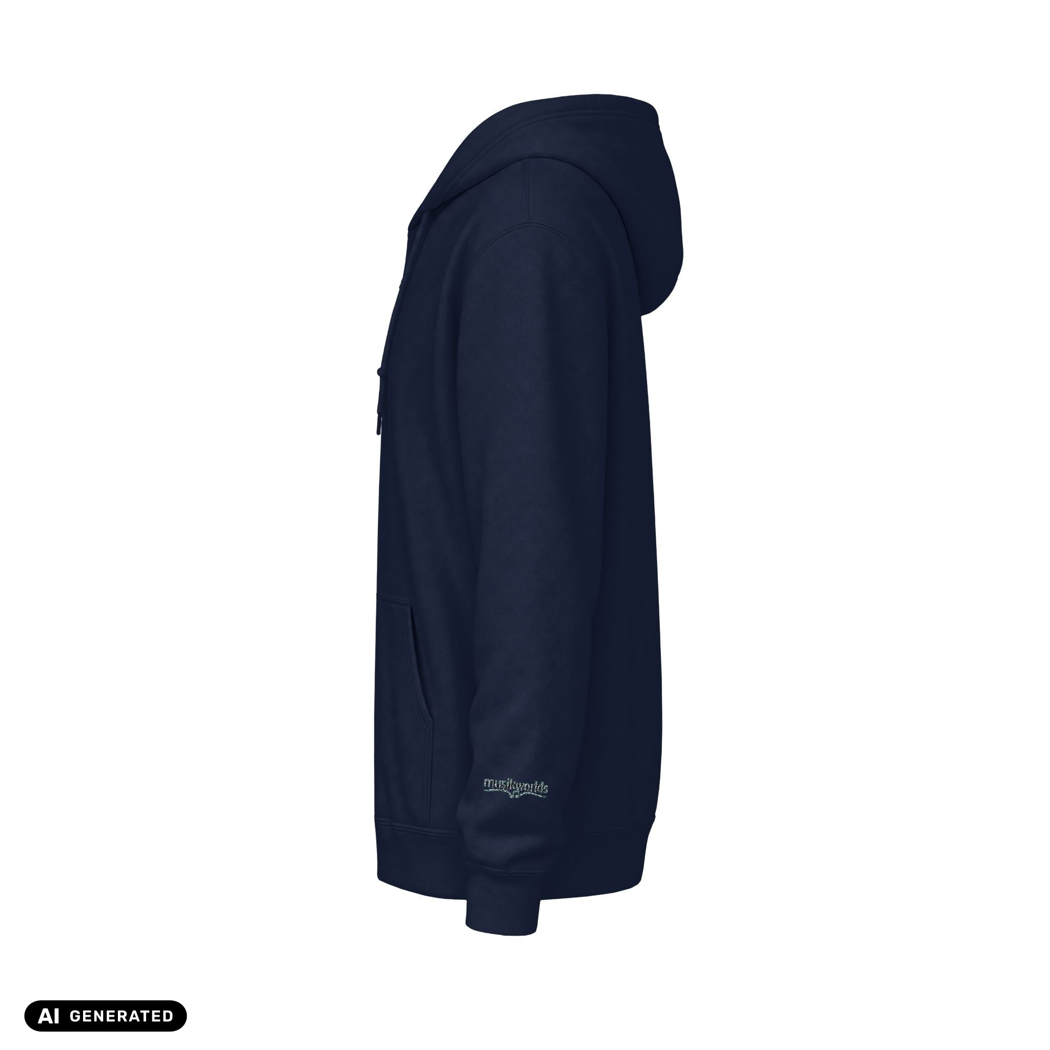 Zip Hoodie | musikworlds – AI GENERATED / KI-GENERIERT