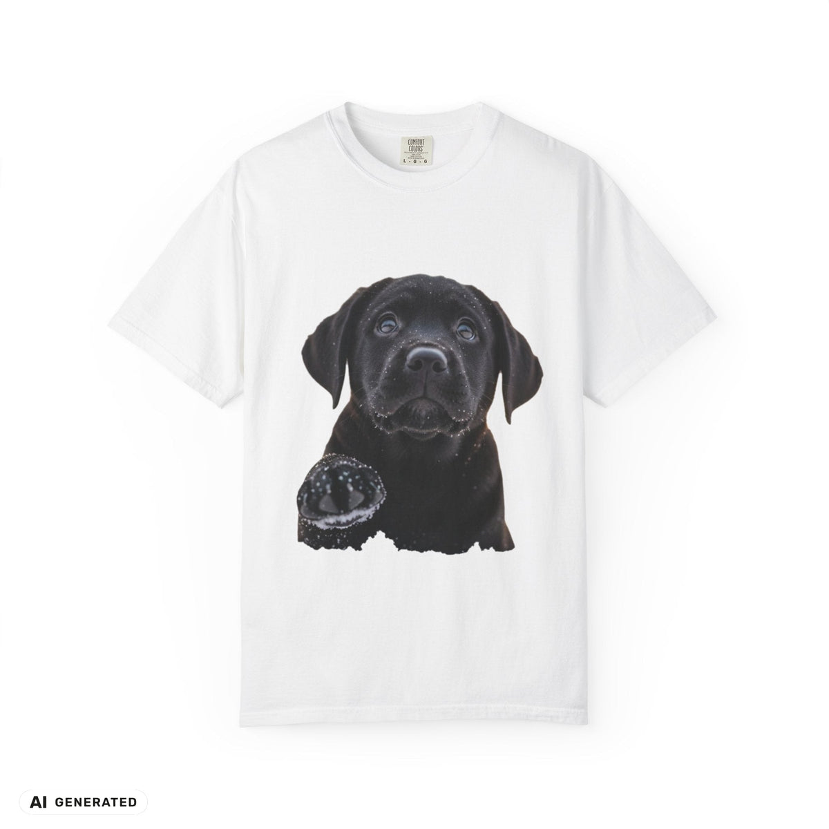 Labrador Welpe T-Shirt – Hunde-Grafik-Tee | musikworlds Artist Collection – AI GENERATED / KI-GENERIERT