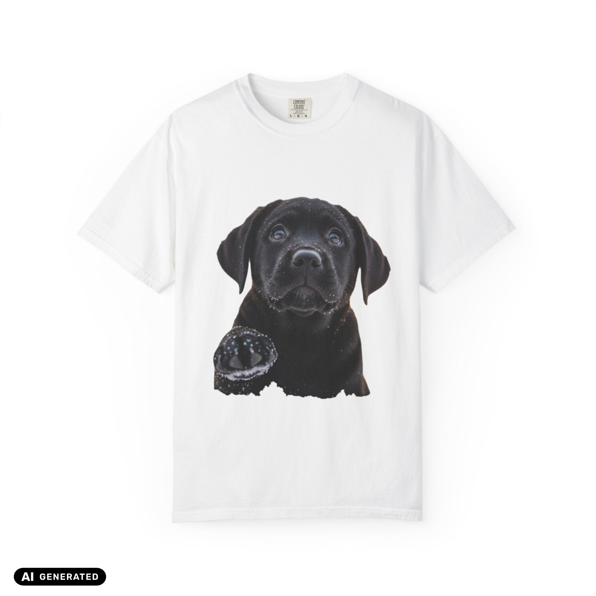 Labrador Welpe T-Shirt – Hunde-Grafik-Tee | musikworlds Artist Collection – AI GENERATED / KI-GENERIERT