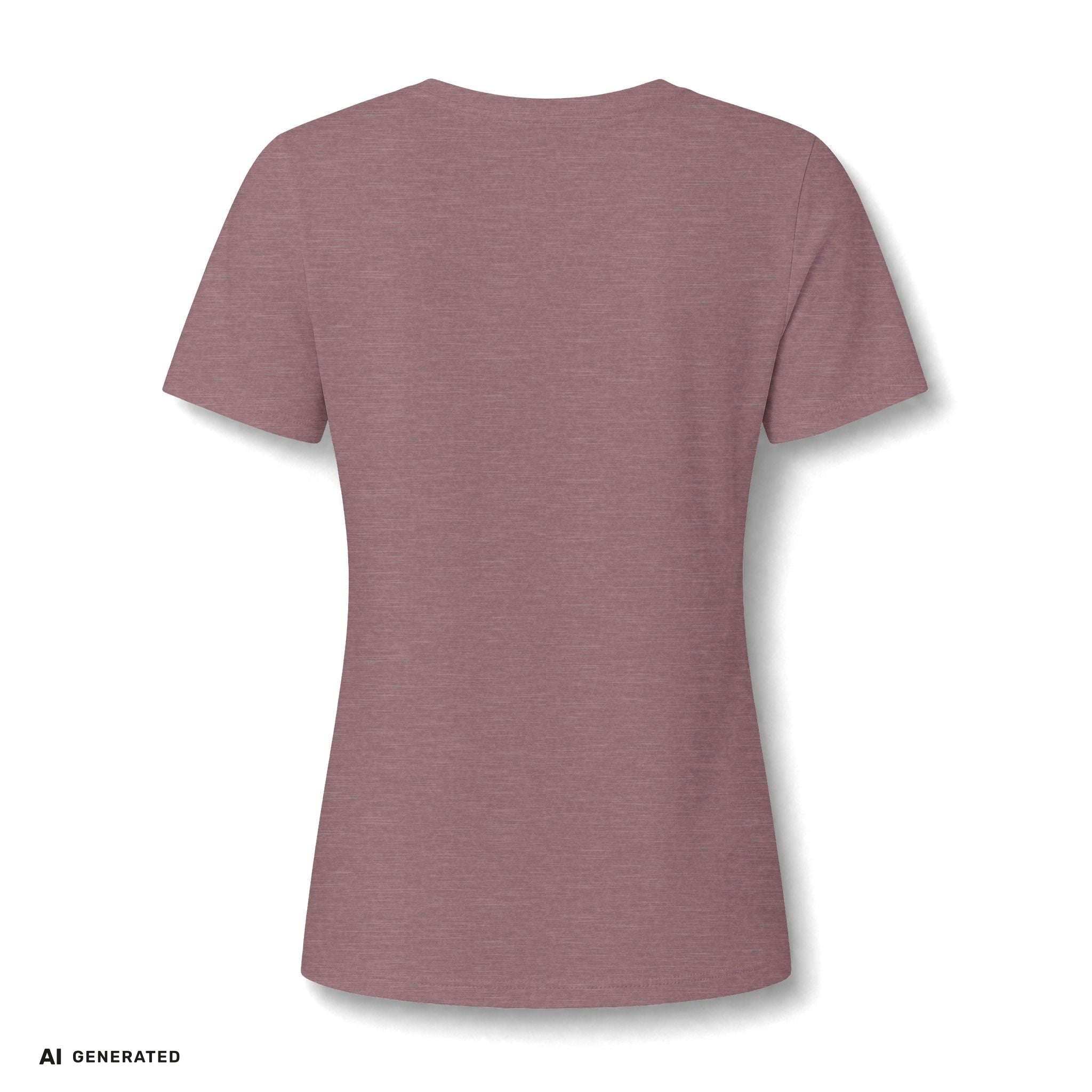 Floral Swirl V-Neck Tee – Boho Blumen Graphic Tee Damen | musikworlds Artist Collection – AI GENERATED / KI-GENERIERT