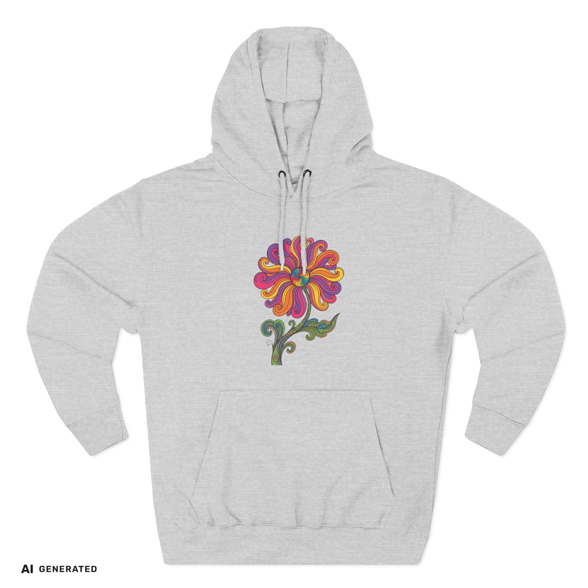 Three-Panel Fleece Hoodie – Kuscheliger Kapuzenpullover | musikworlds Artist Collection – AI GENERATED / KI-GENERIERT