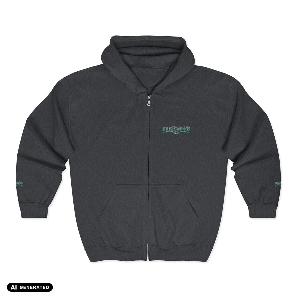 Zip Hoodie | musikworlds – AI GENERATED / KI-GENERIERT