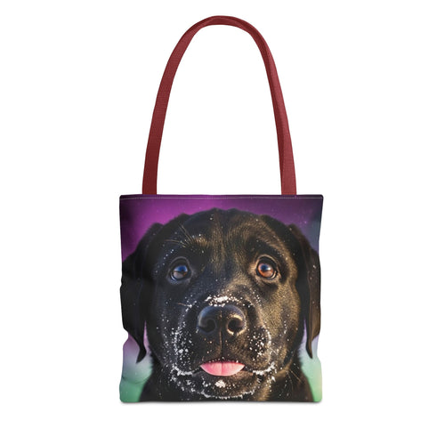Black Lab Portrait Tote Bag – Labrador Hundeliebhaber Geschenk | musikworlds Artist Collection
