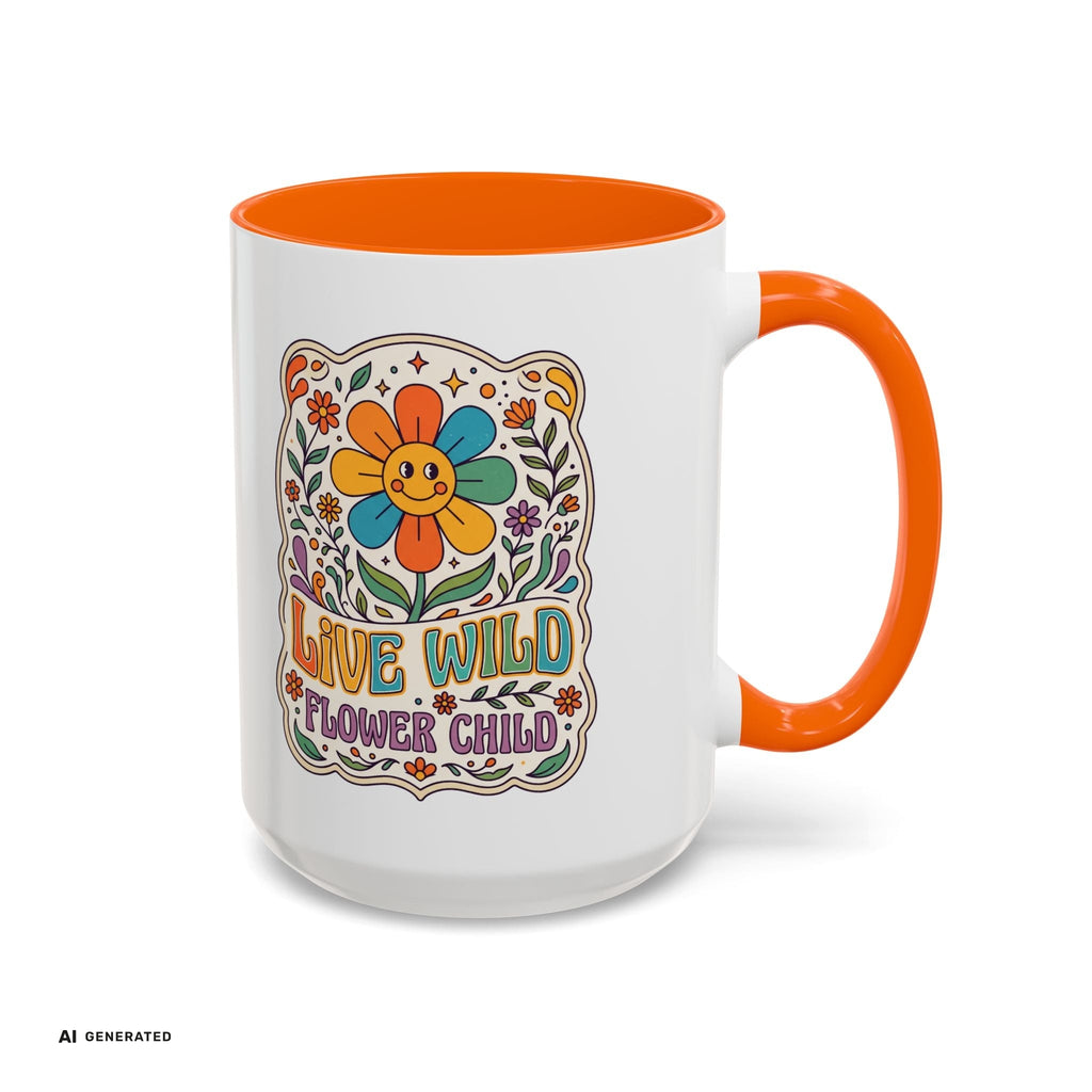 Live Wild Flower Child Kaffeetasse  | musikworlds Artist Collection – AI GENERATED / KI-GENERIERT
