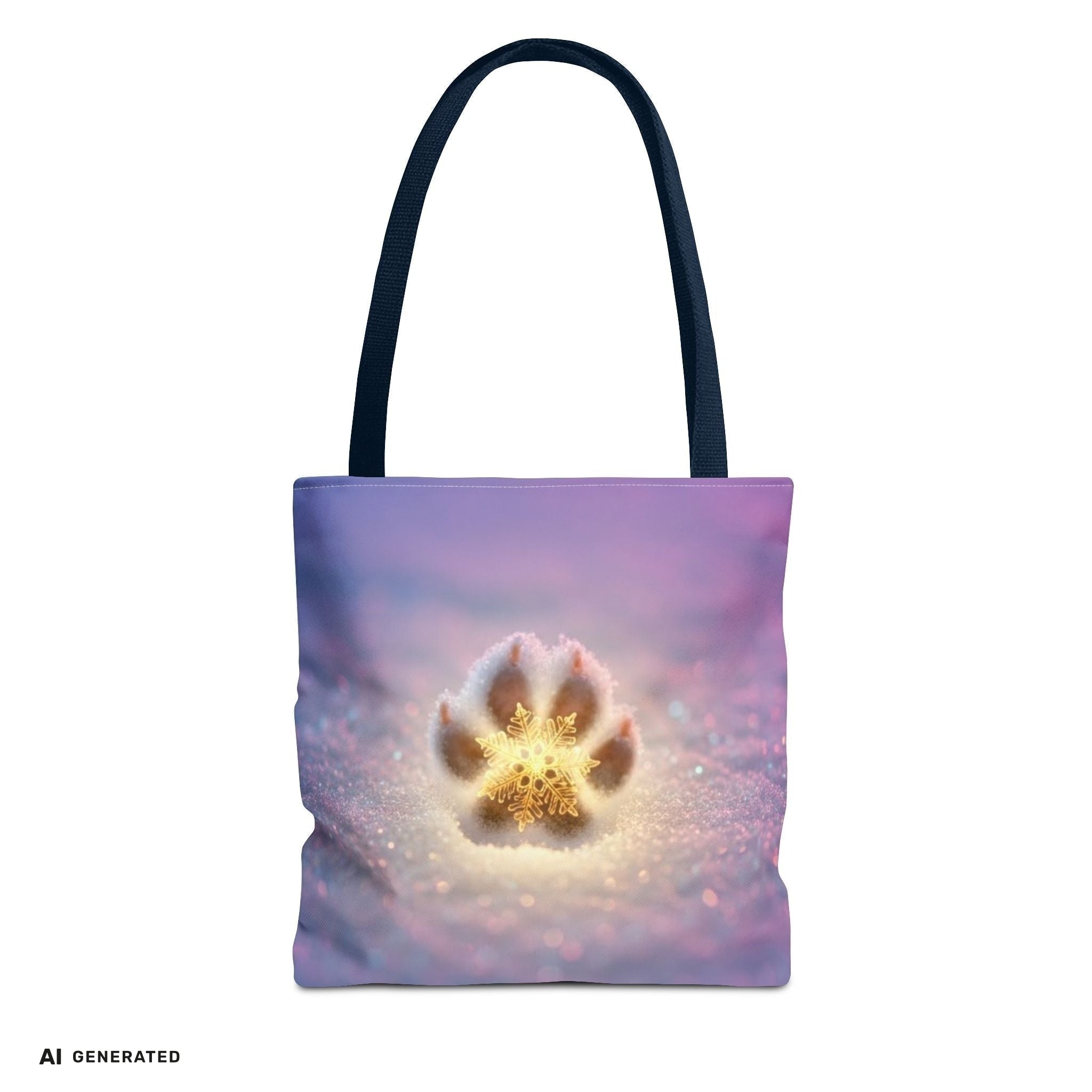 Paw Print Tote Bag – Geschenk für Hundeliebhaber | musikworlds Artist Collection – AI GENERATED / KI-GENERIERT