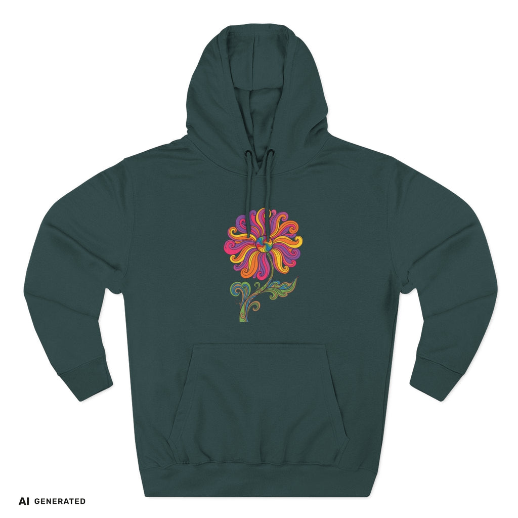 Three-Panel Fleece Hoodie – Kuscheliger Kapuzenpullover | musikworlds Artist Collection – AI GENERATED / KI-GENERIERT
