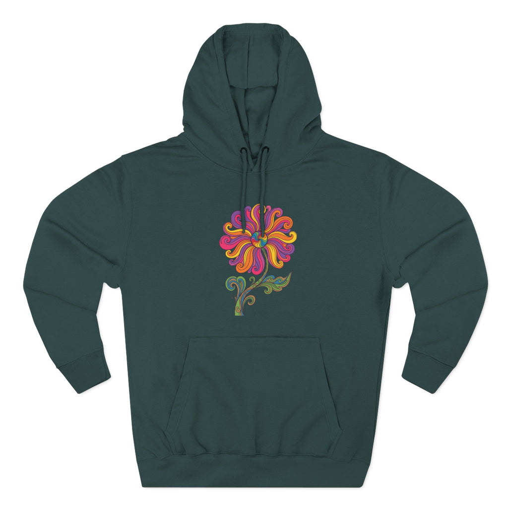 Three-Panel Fleece Hoodie