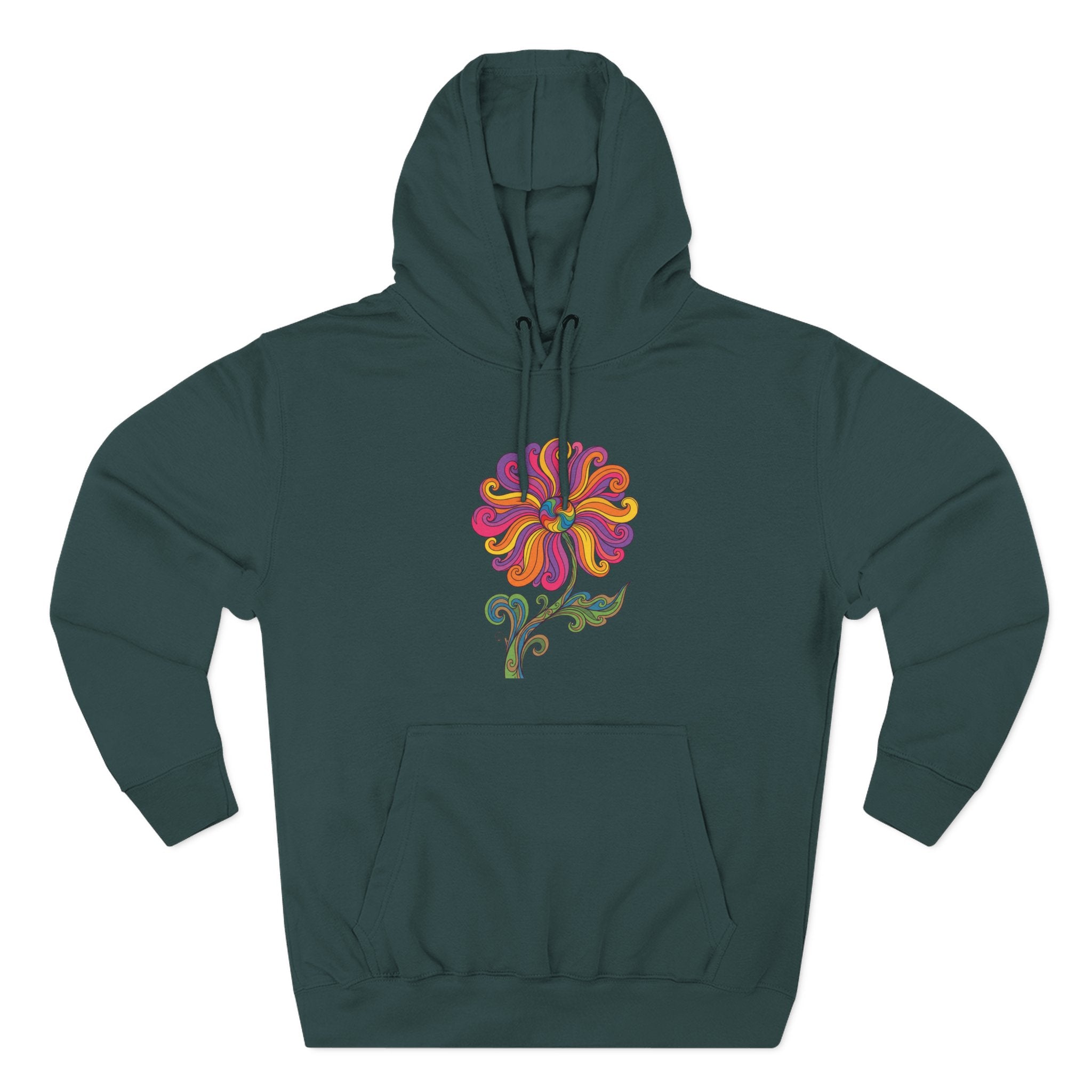 Three-Panel Fleece Hoodie