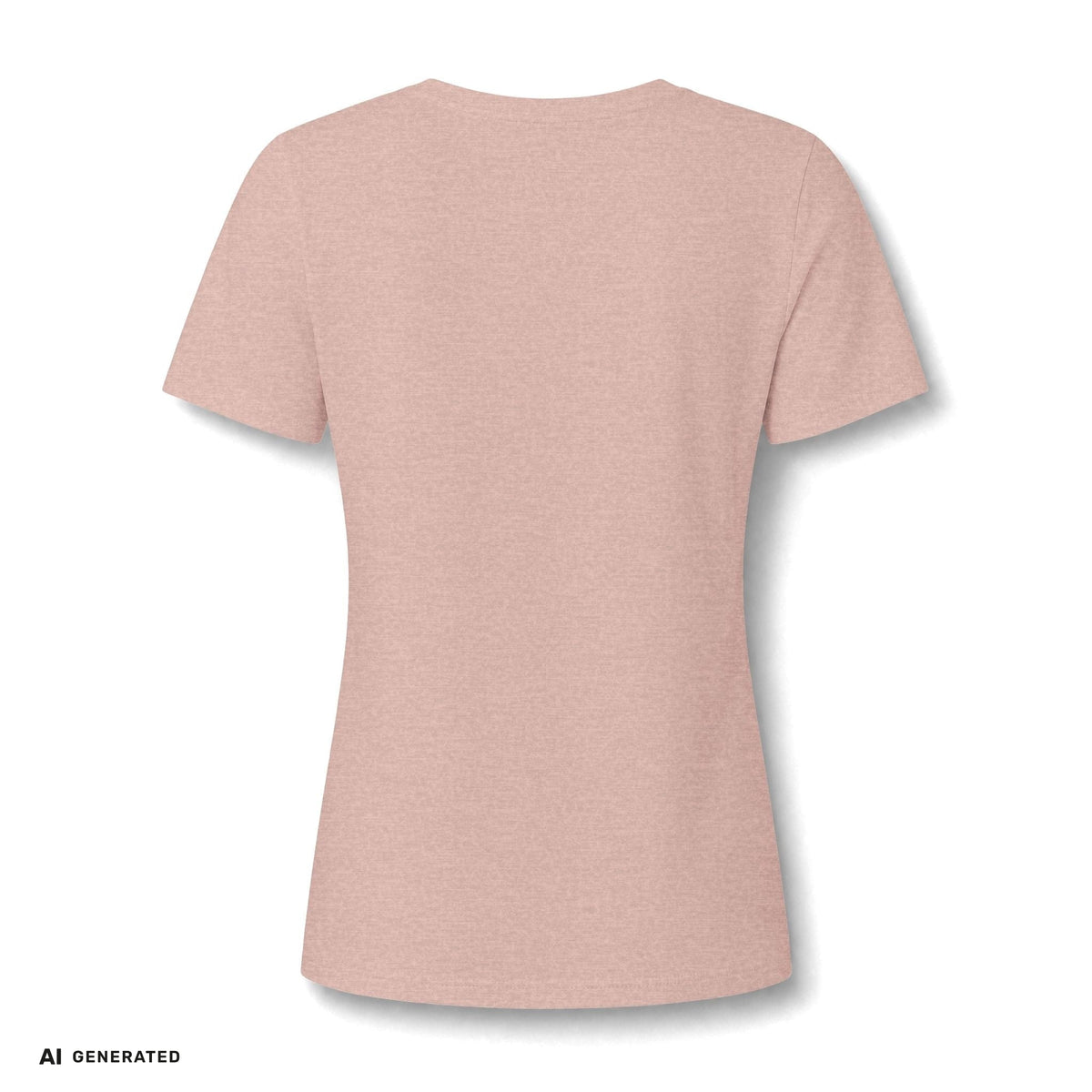Damen V-Ausschnitt T-Shirt Blumenkind – Blumen Paisley Retro | musikworlds Artist Collection – AI GENERATED / KI-GENERIERT