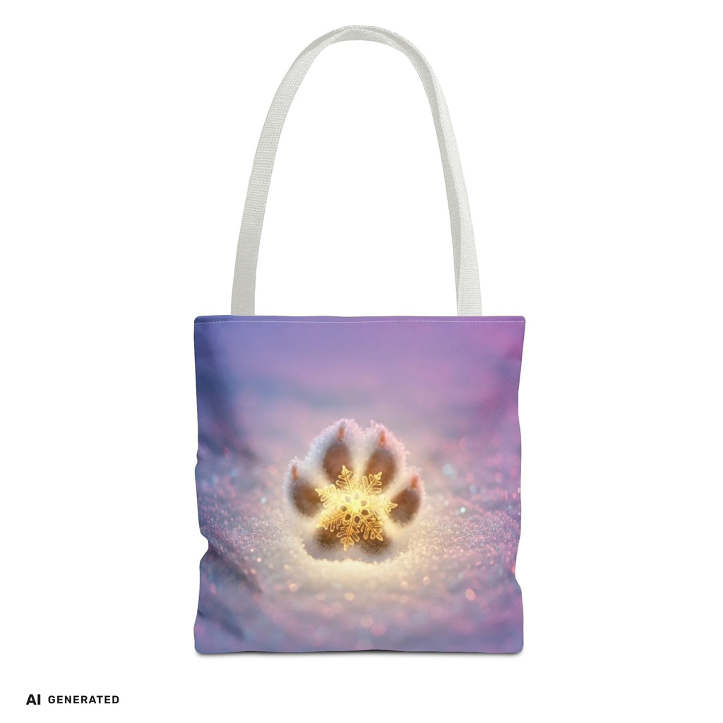 Paw Print Tote Bag – Geschenk für Hundeliebhaber | musikworlds Artist Collection – AI GENERATED / KI-GENERIERT