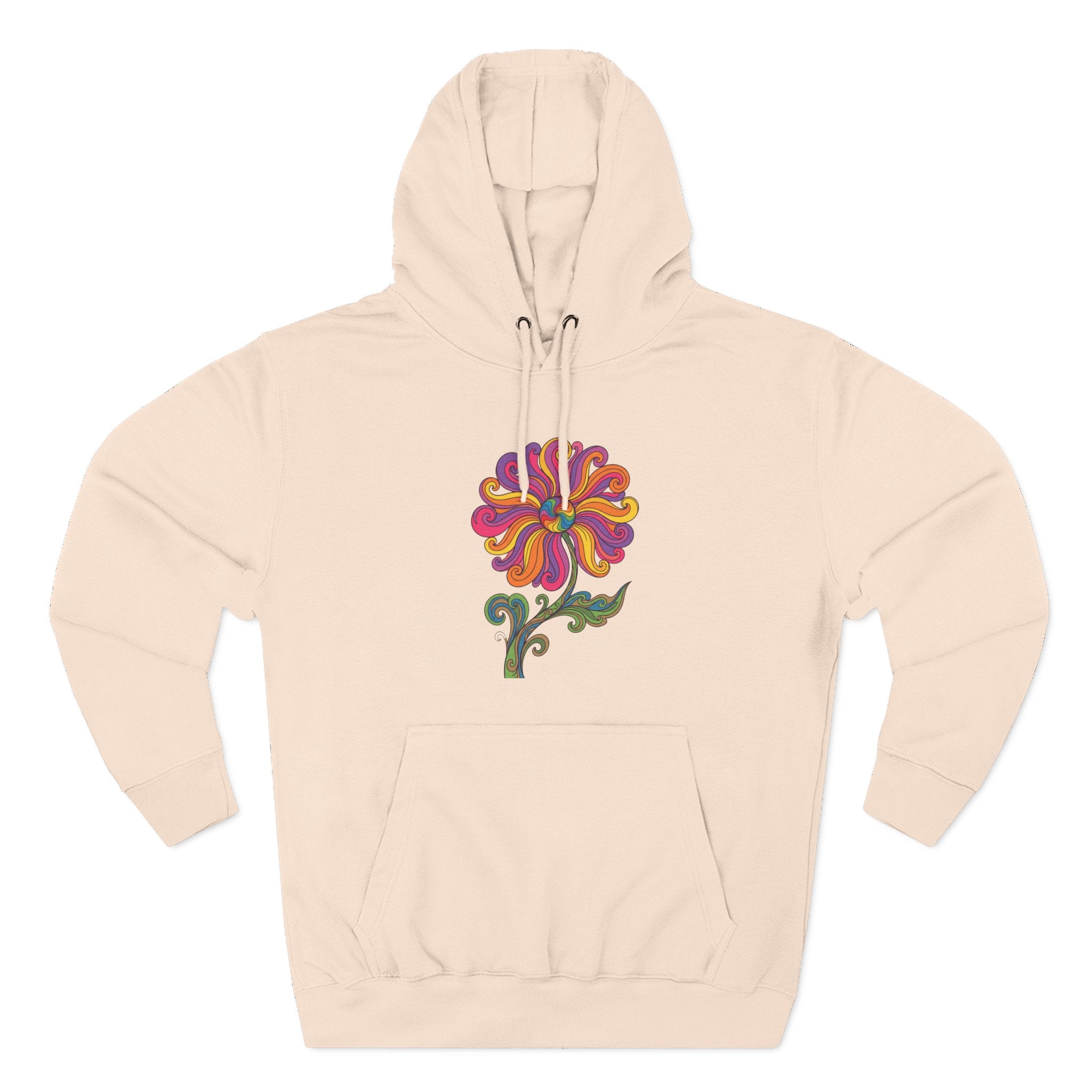 Three-Panel Fleece Hoodie