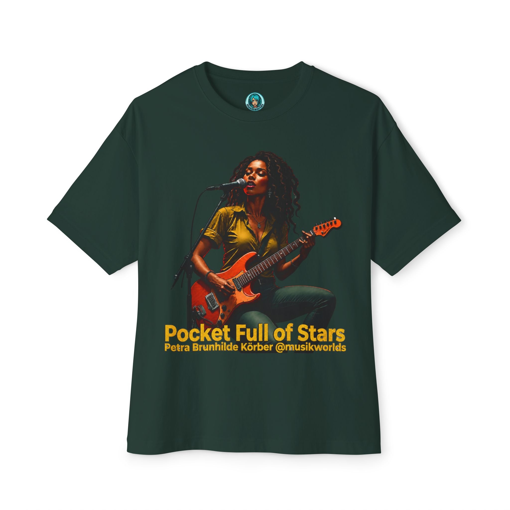 Pocket Full of Stars – T-Shirt mit Album-Cover-Print für Musikfans | musikworlds Artist Collection