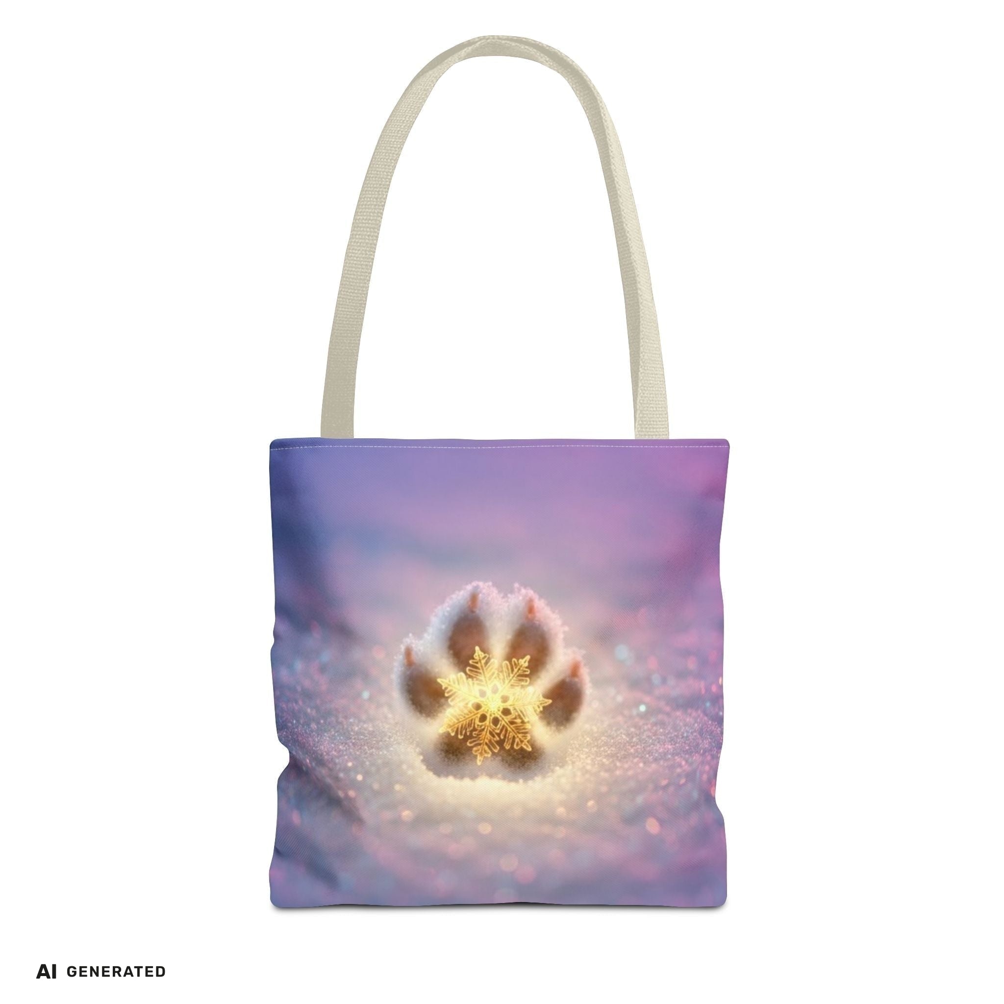 Paw Print Tote Bag – Geschenk für Hundeliebhaber | musikworlds Artist Collection – AI GENERATED / KI-GENERIERT