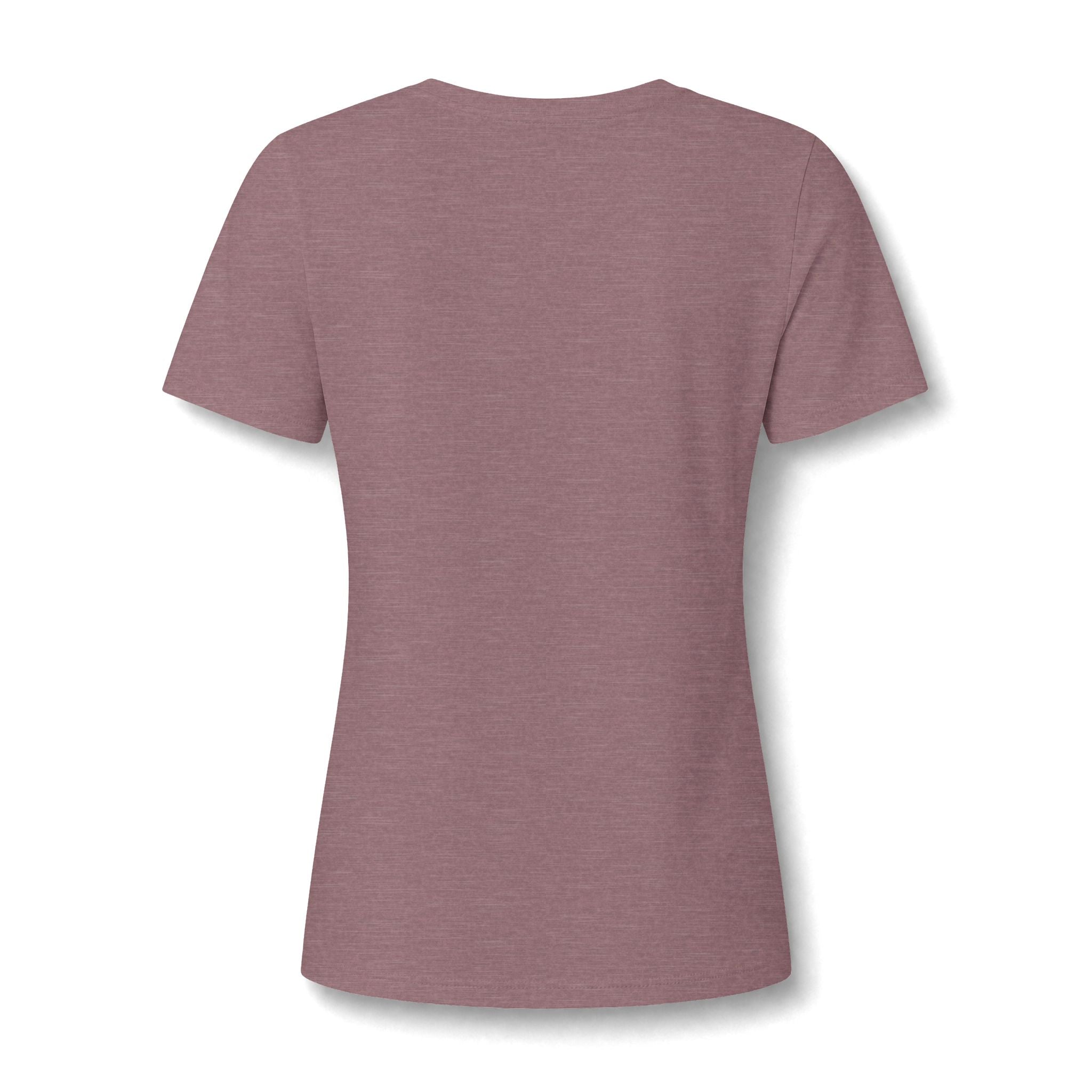 Damen V-Neck Watercolor Floral Bloom – Orange & Türkis Shirt | musikworlds Artist Collection