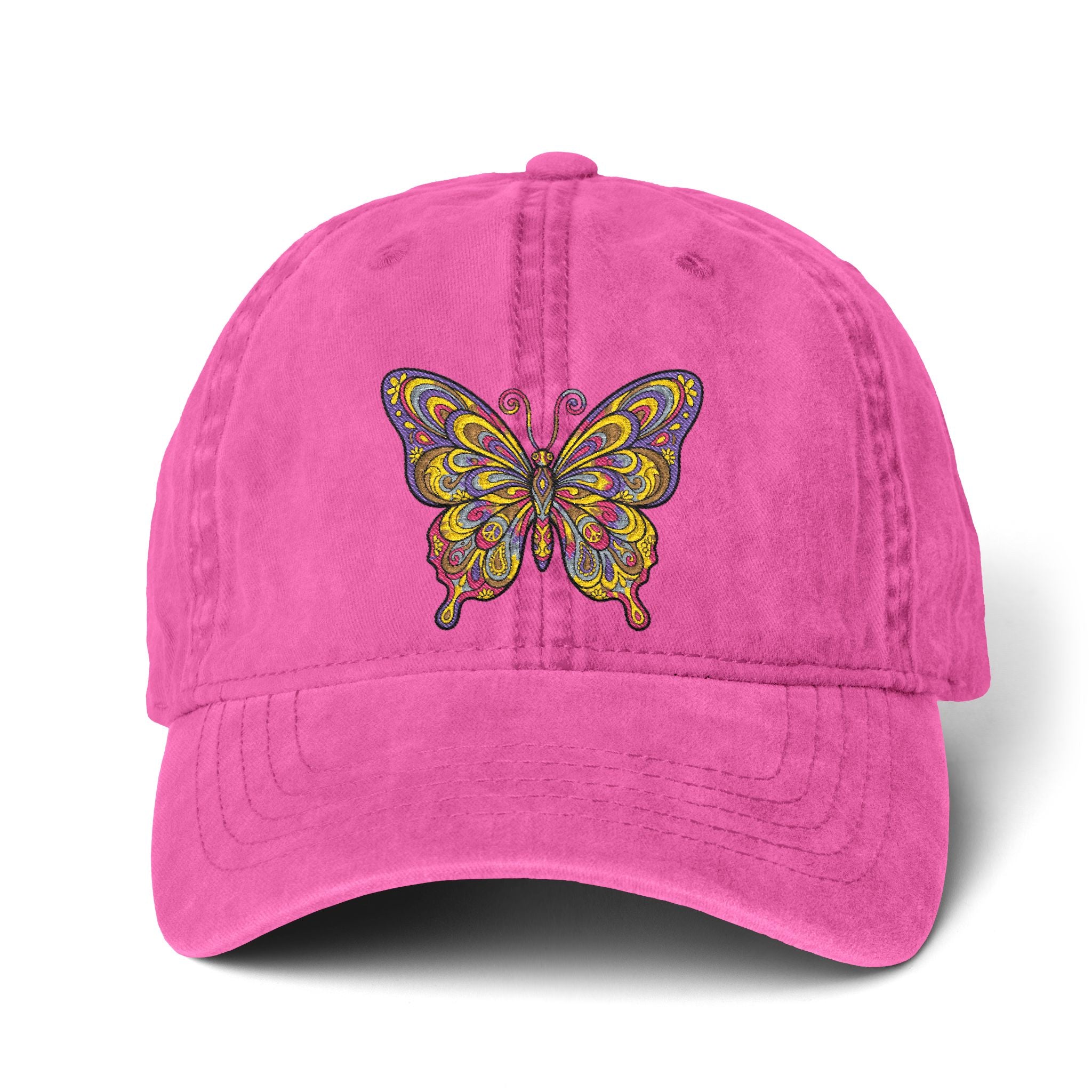 Women's Pigment-Dyed Cap with Fashion Undervisor (Embroidery)