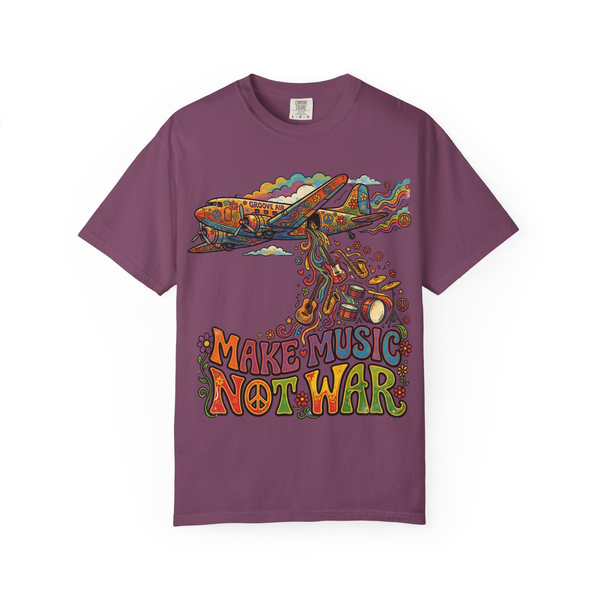Make Music Not War T-Shirt – Unisex Peace Grafik-Tee | musikworlds Artist Collection