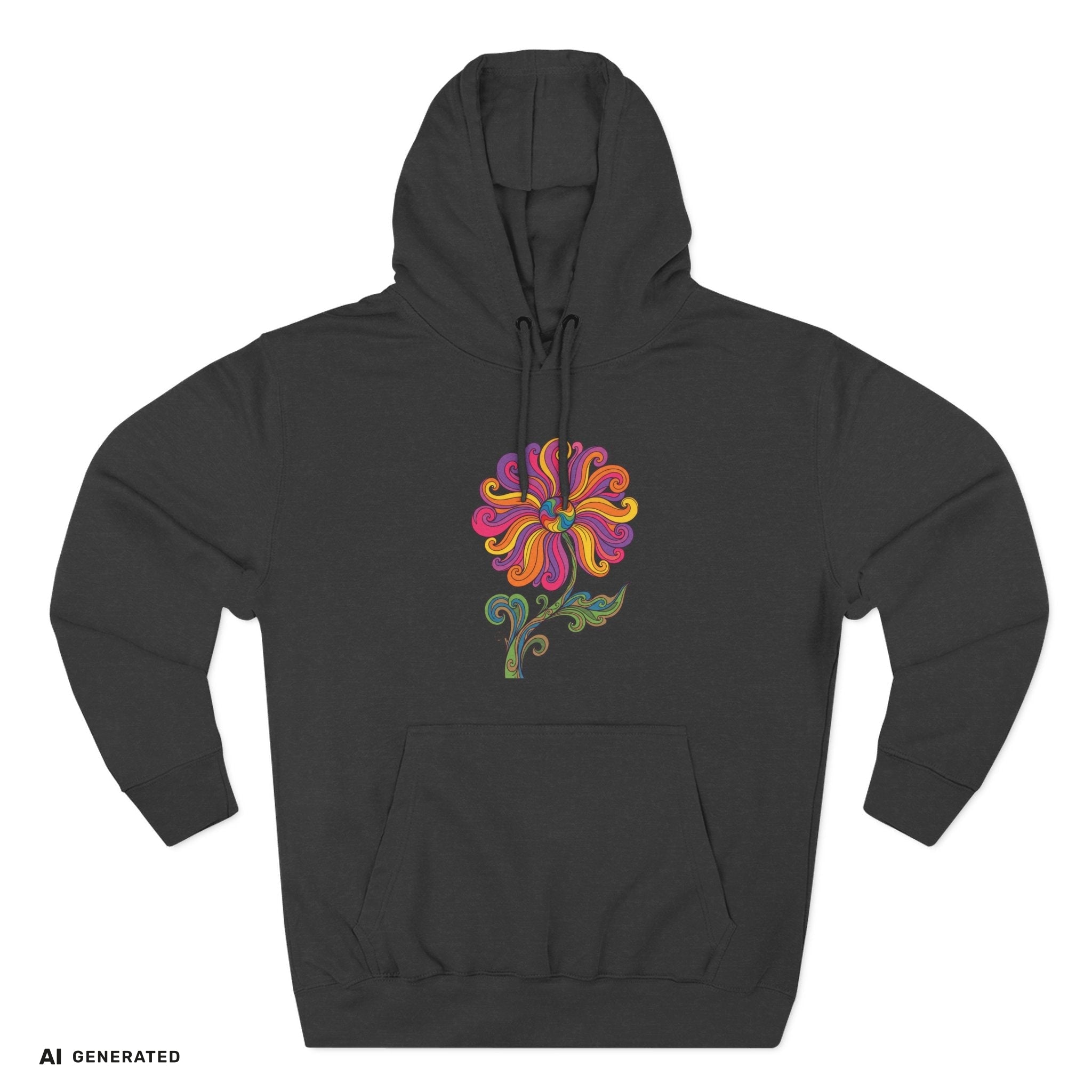 Three-Panel Fleece Hoodie – Kuscheliger Kapuzenpullover | musikworlds Artist Collection – AI GENERATED / KI-GENERIERT
