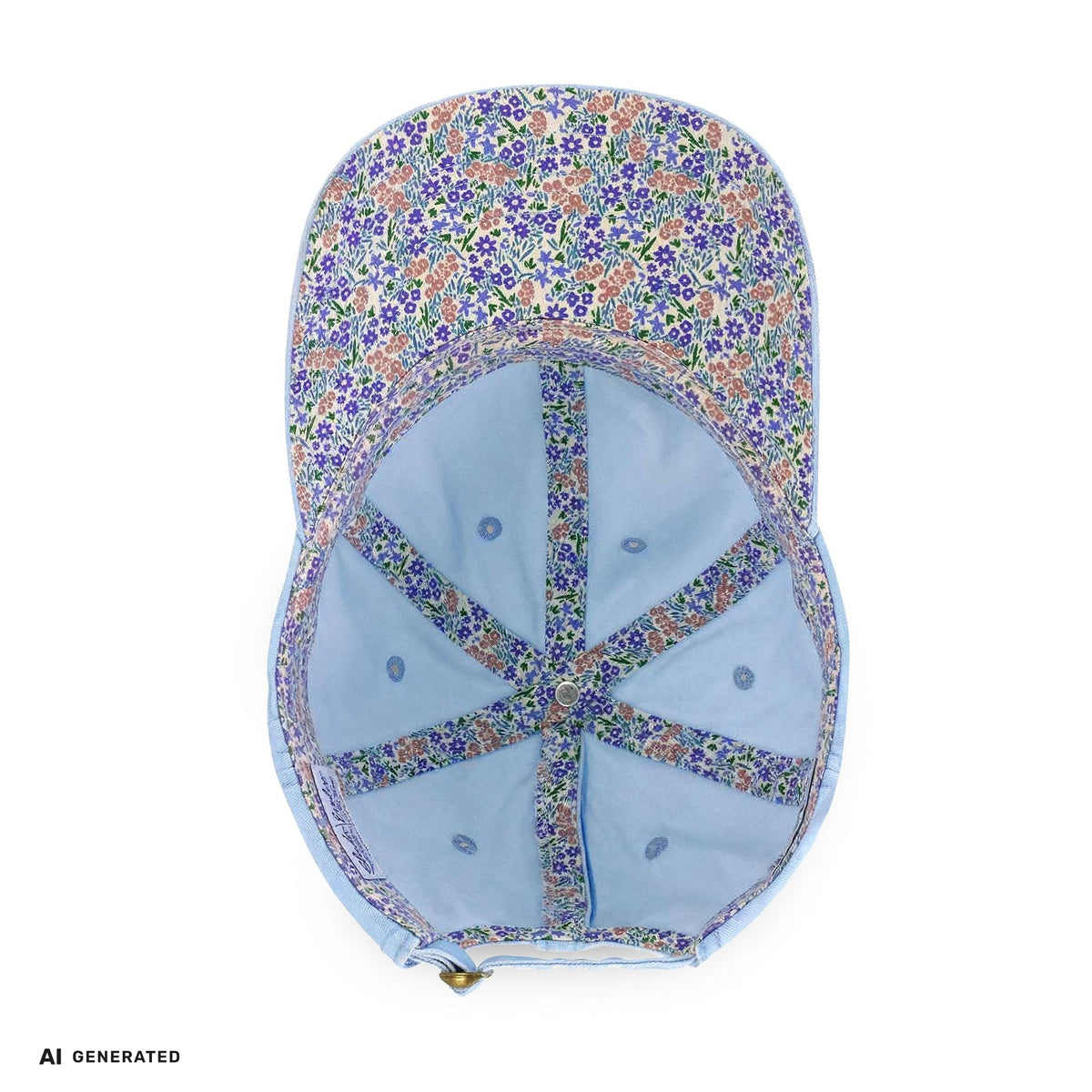 Vintage Damen Cap Schmetterling – Verstellbare Boho-Mütze | musikworlds Artist Collection – AI GENERATED / KI-GENERIERT