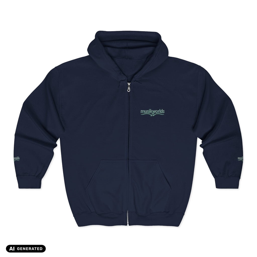 Zip Hoodie | musikworlds – AI GENERATED / KI-GENERIERT