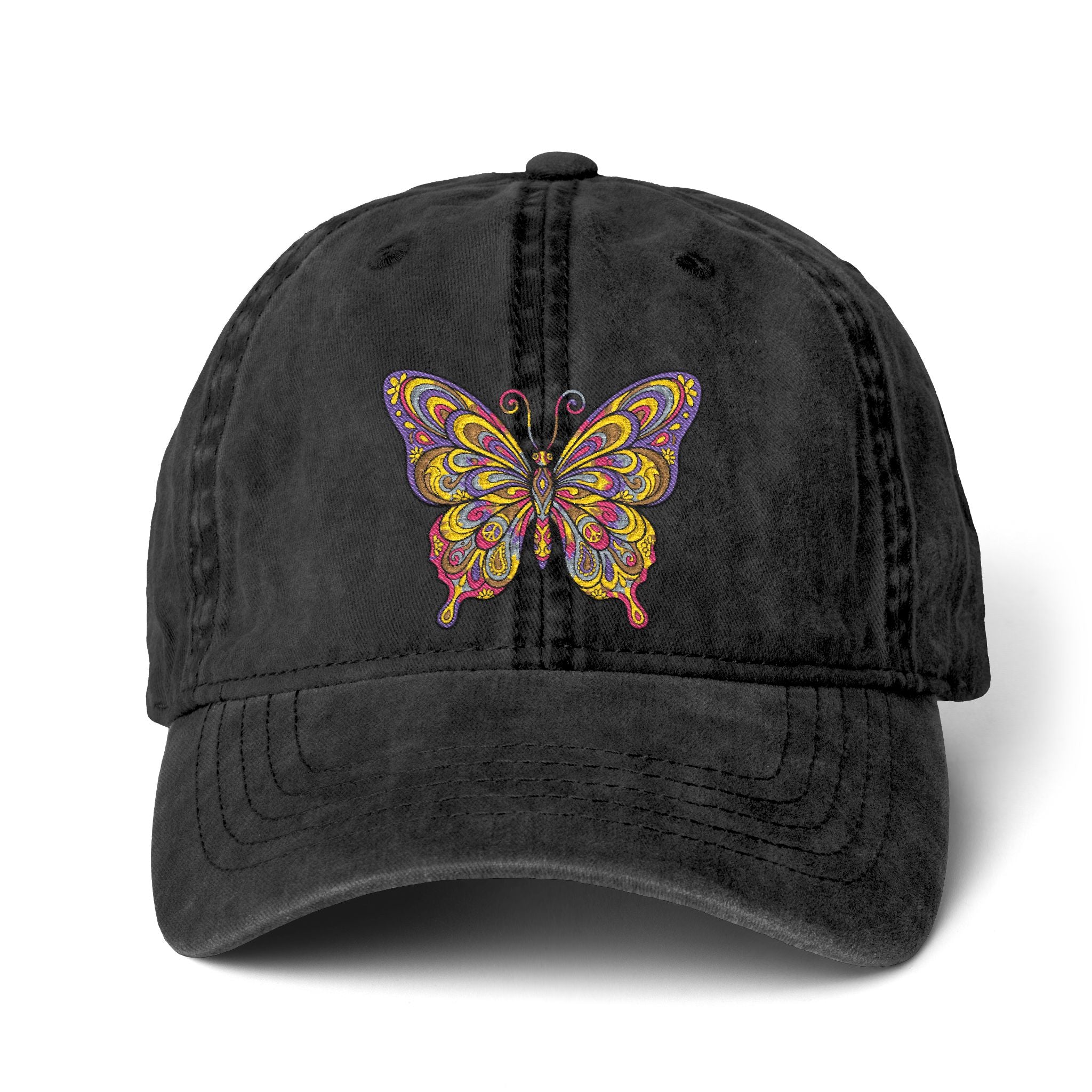 Women's Pigment-Dyed Cap with Fashion Undervisor (Embroidery)