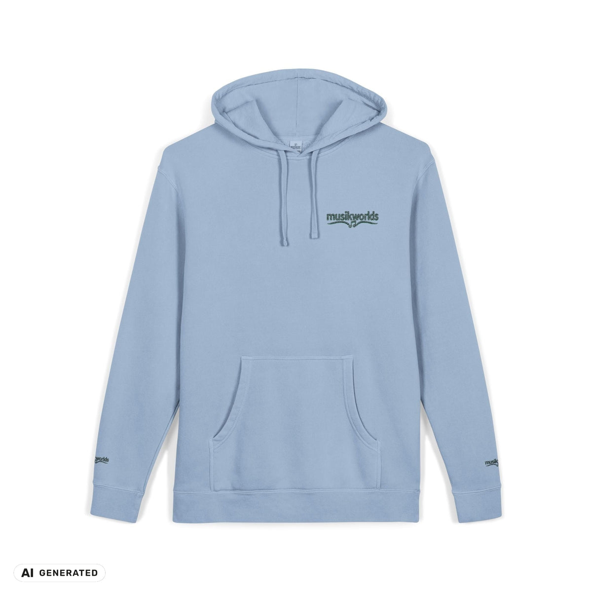 Hoodie | musikworlds – AI GENERATED / KI-GENERIERT