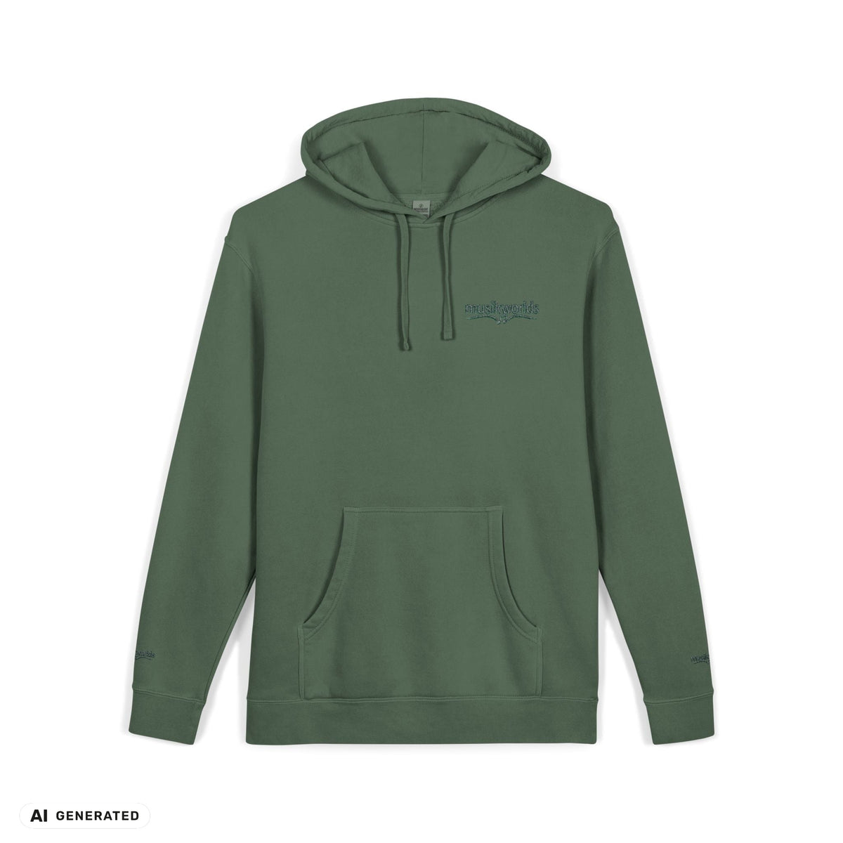 Hoodie | musikworlds – AI GENERATED / KI-GENERIERT