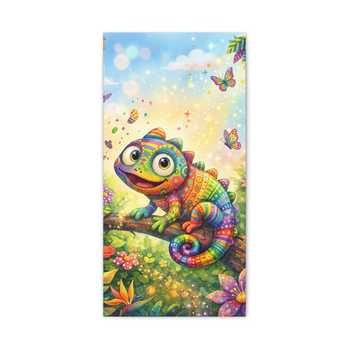 Chamäleon Wandbild – Buntes Kinderzimmer Poster | musikworlds Artist Collection
