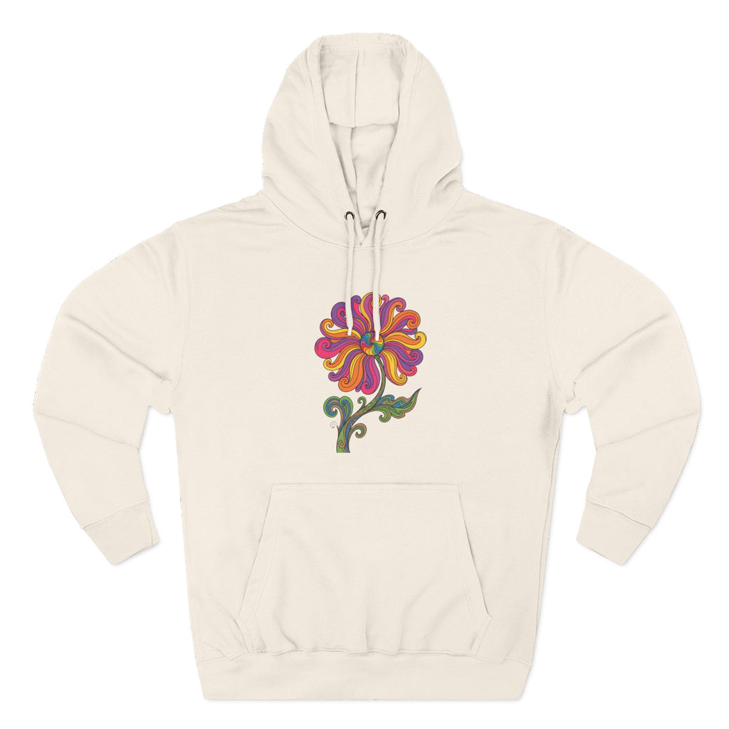 Three-Panel Fleece Hoodie