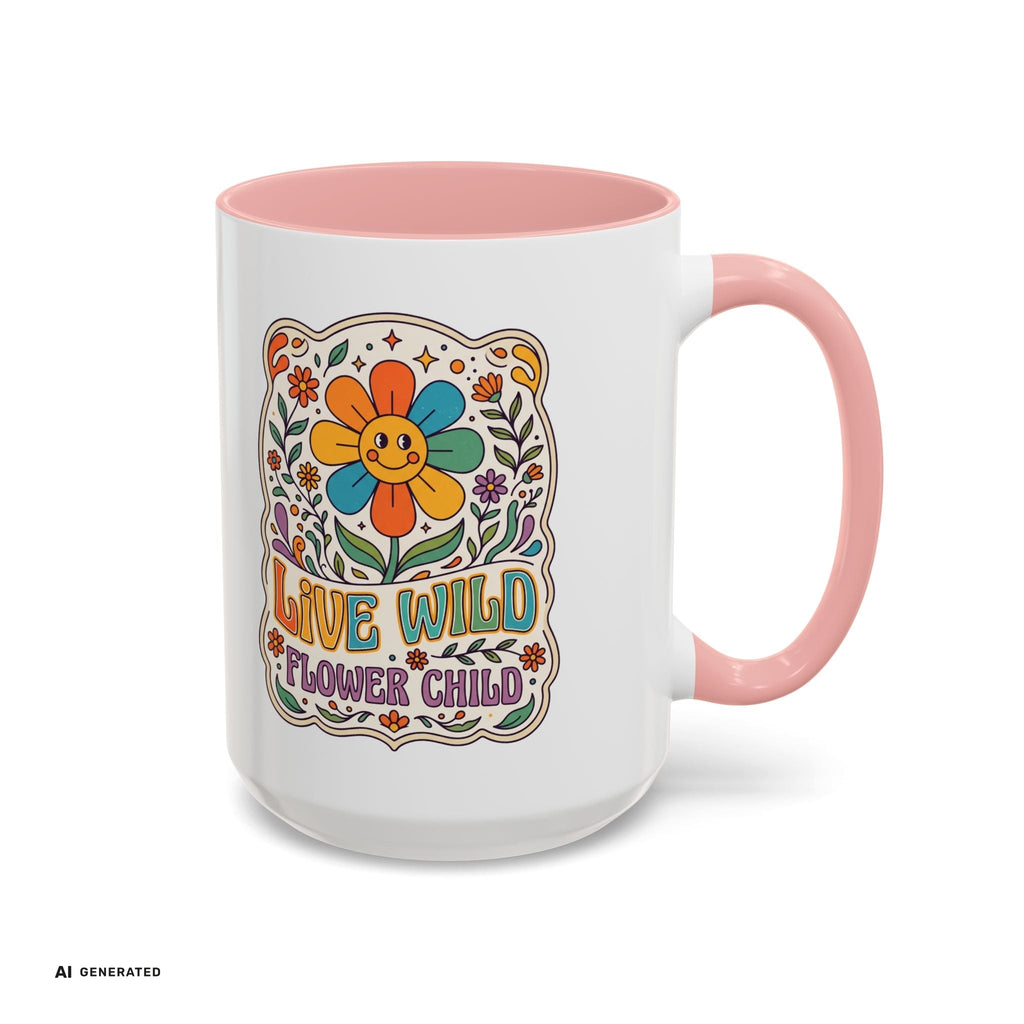 Live Wild Flower Child Kaffeetasse  | musikworlds Artist Collection – AI GENERATED / KI-GENERIERT