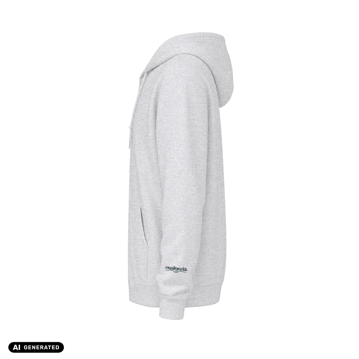 Zip Hoodie | musikworlds – AI GENERATED / KI-GENERIERT