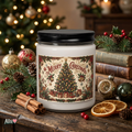Merry Christmas Christmas Tree Scented Soy Candle | musikworlds Artist Collection – AI CUSTOM / KI CUSTOM