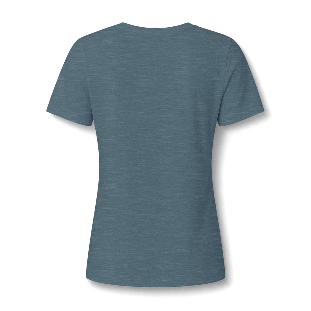 Floral Swirl V-Neck Tee – Boho Blumen Graphic Tee Damen | musikworlds Artist Collection