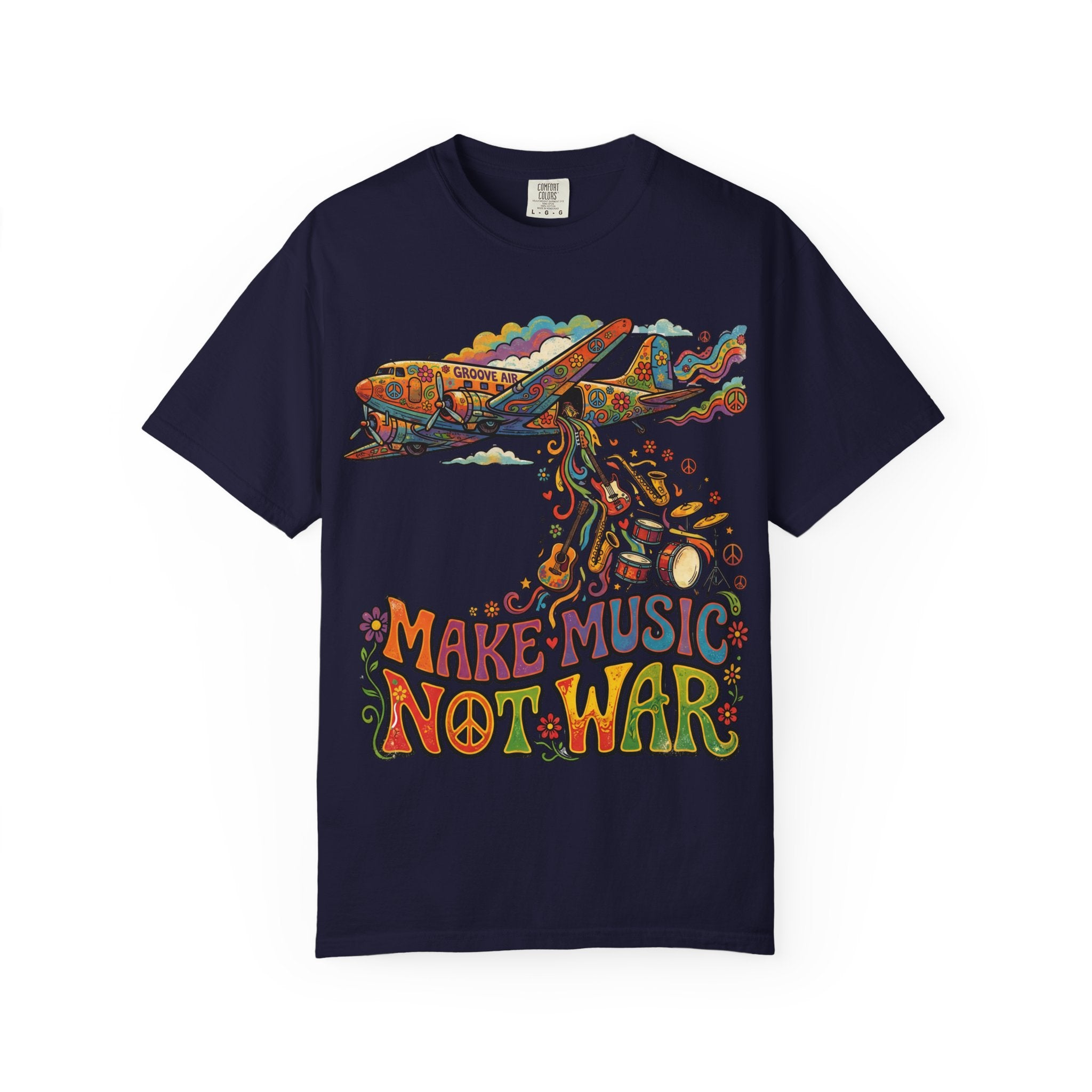 Make Music Not War T-Shirt – Unisex Peace Grafik-Tee | musikworlds Artist Collection