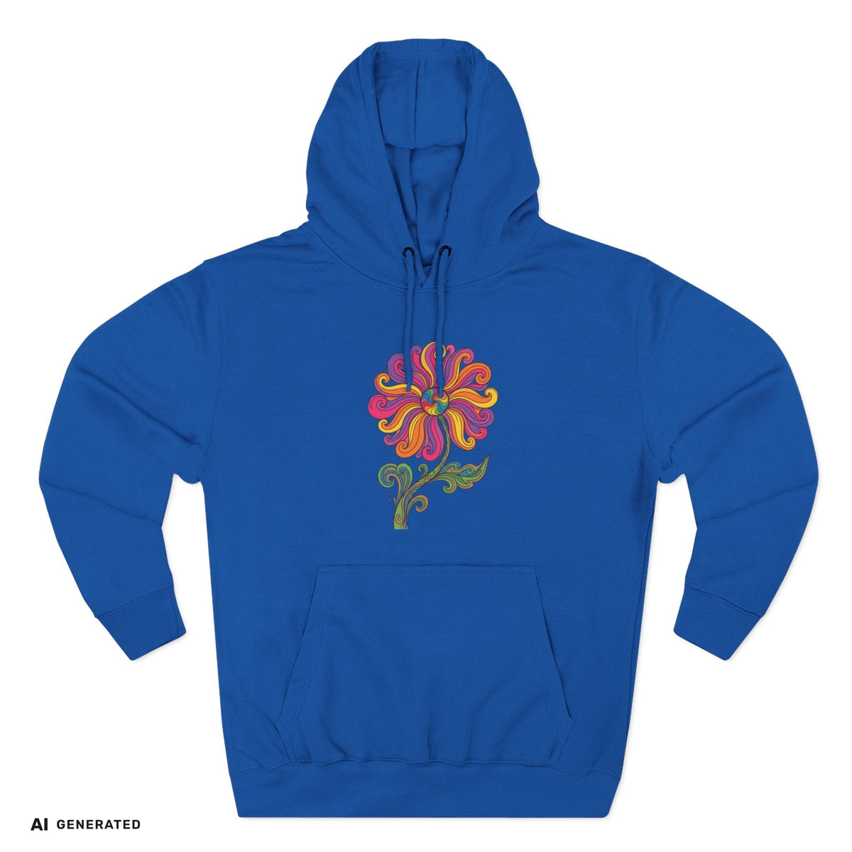 Three-Panel Fleece Hoodie – Kuscheliger Kapuzenpullover | musikworlds Artist Collection – AI GENERATED / KI-GENERIERT