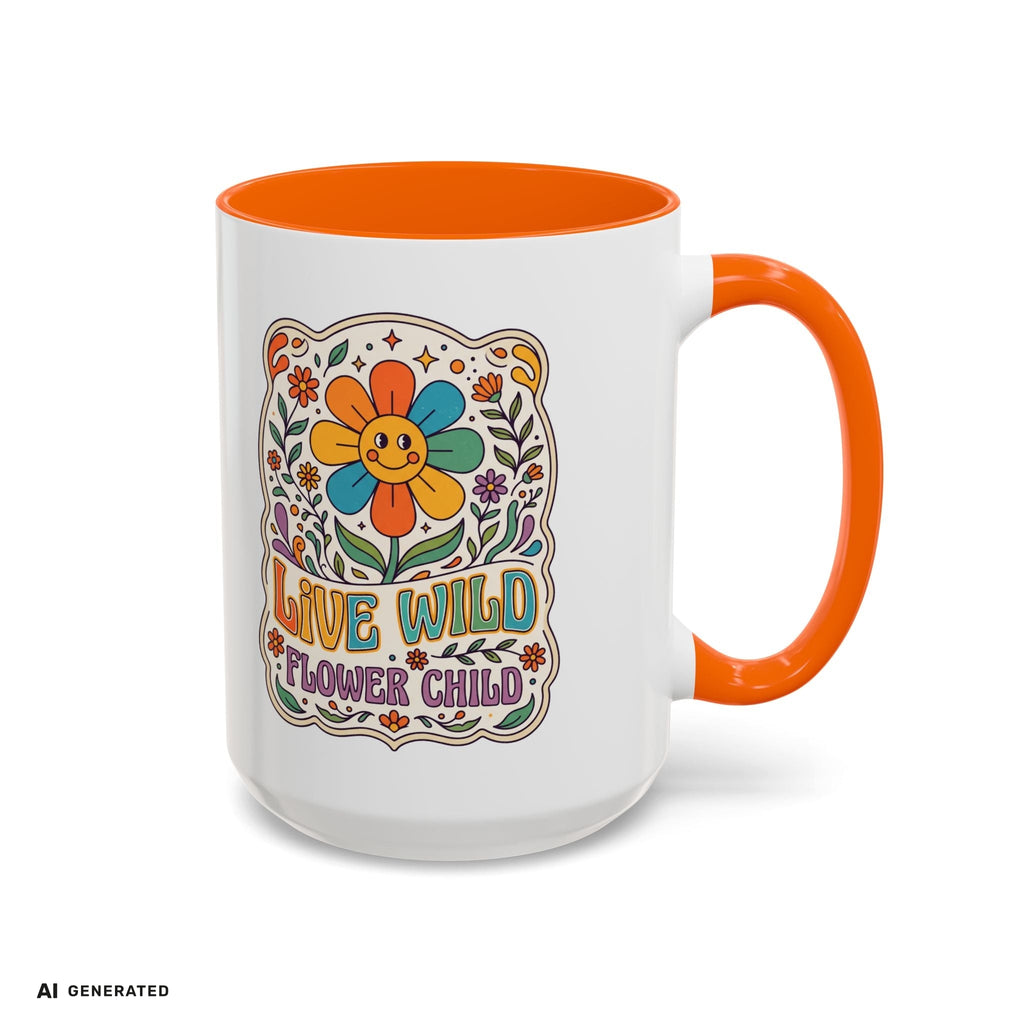 Live Wild Flower Child Kaffeetasse  | musikworlds Artist Collection – AI GENERATED / KI-GENERIERT