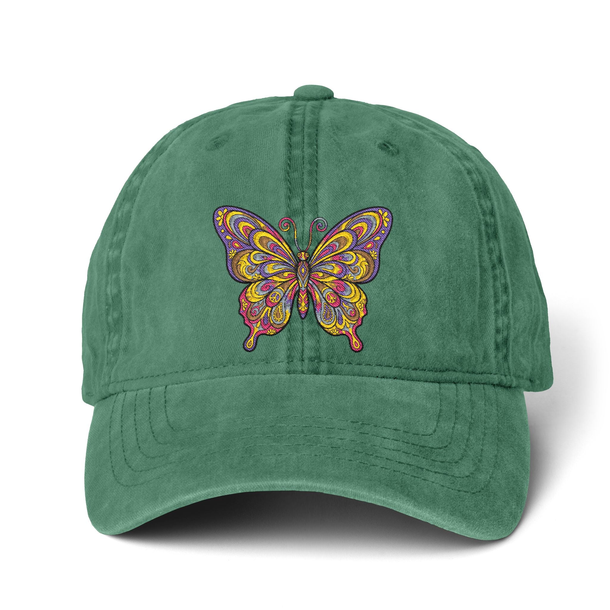 Women's Pigment-Dyed Cap with Fashion Undervisor (Embroidery)