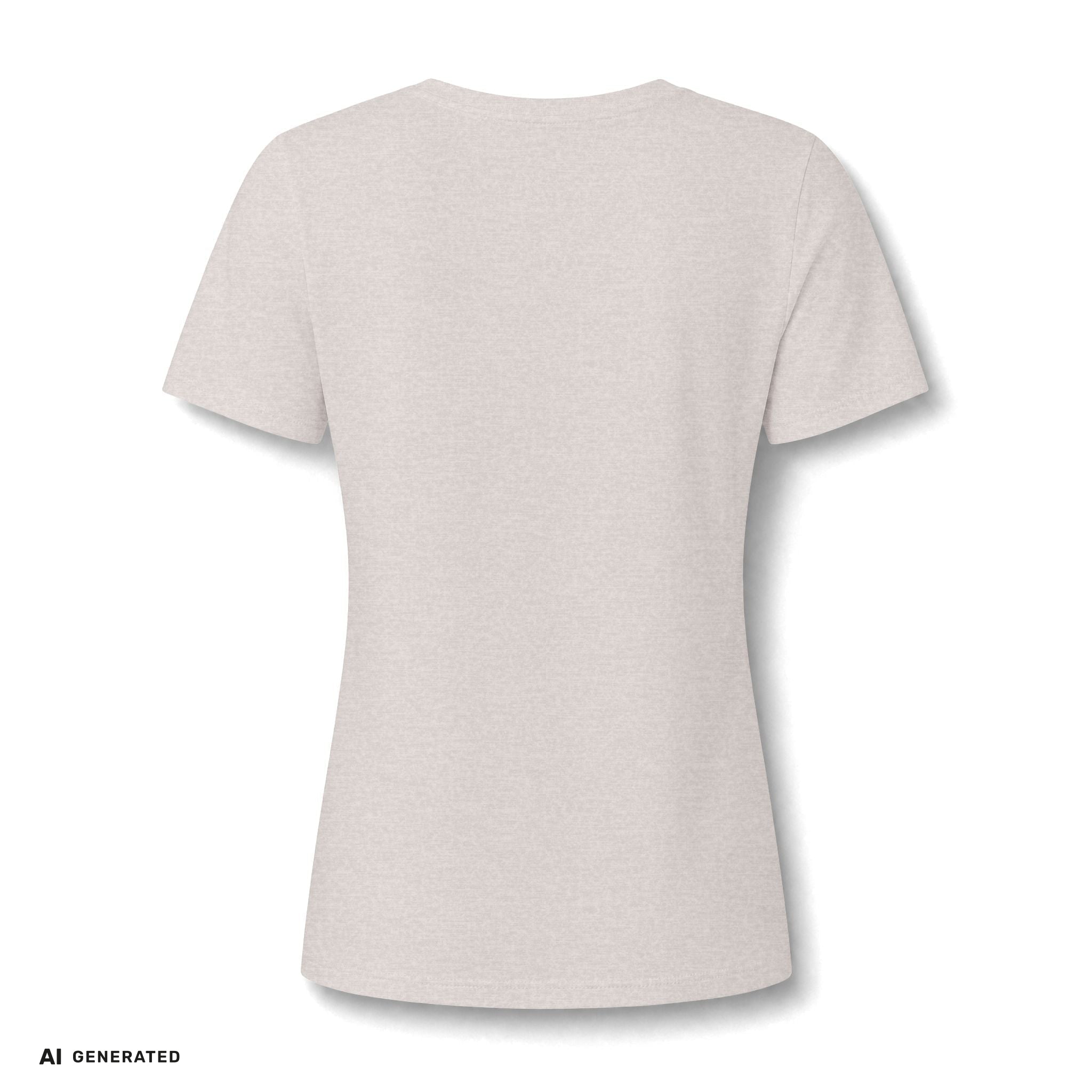 Damen V-Ausschnitt T-Shirt Blumenkind – Blumen Paisley Retro | musikworlds Artist Collection – AI GENERATED / KI-GENERIERT