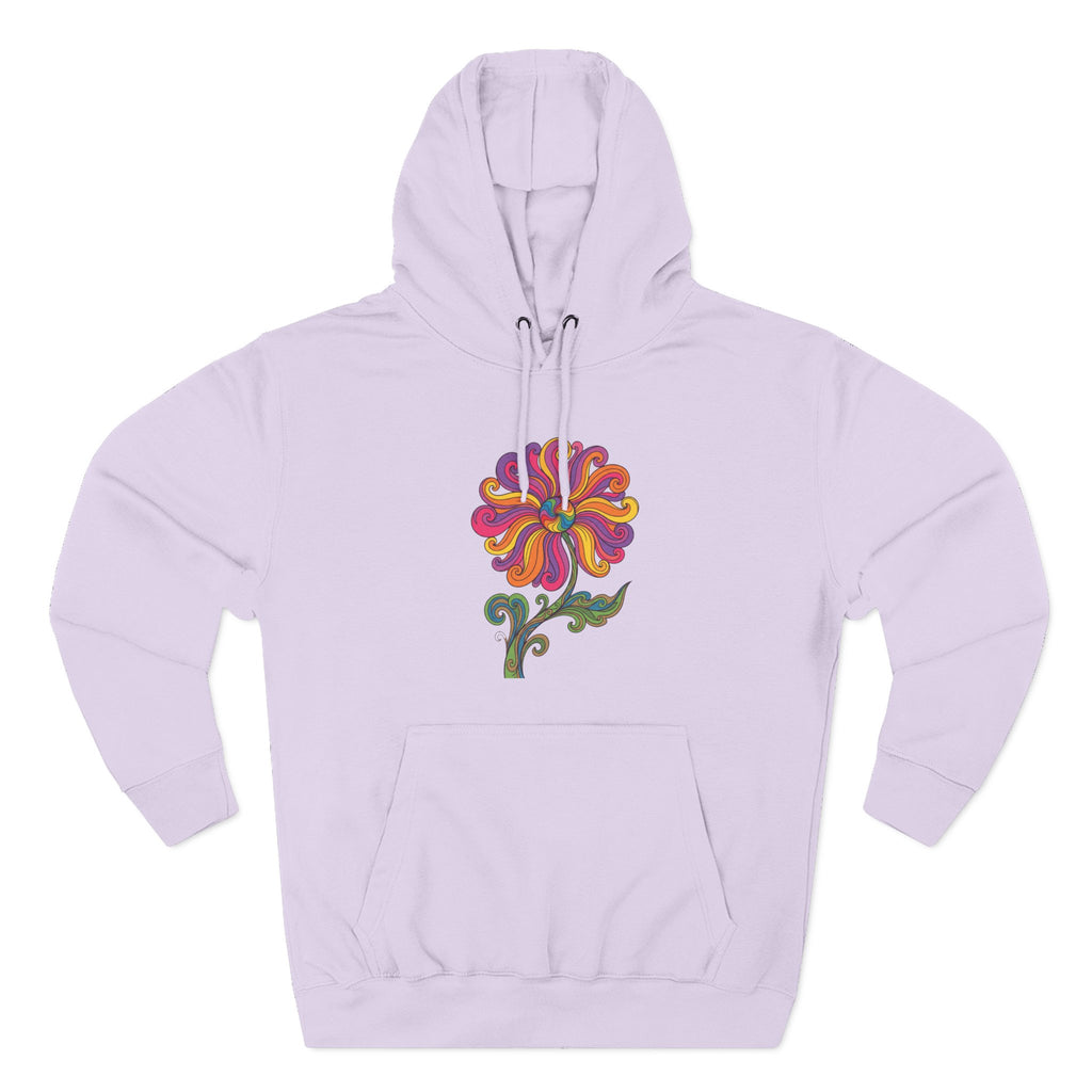 Three-Panel Fleece Hoodie
