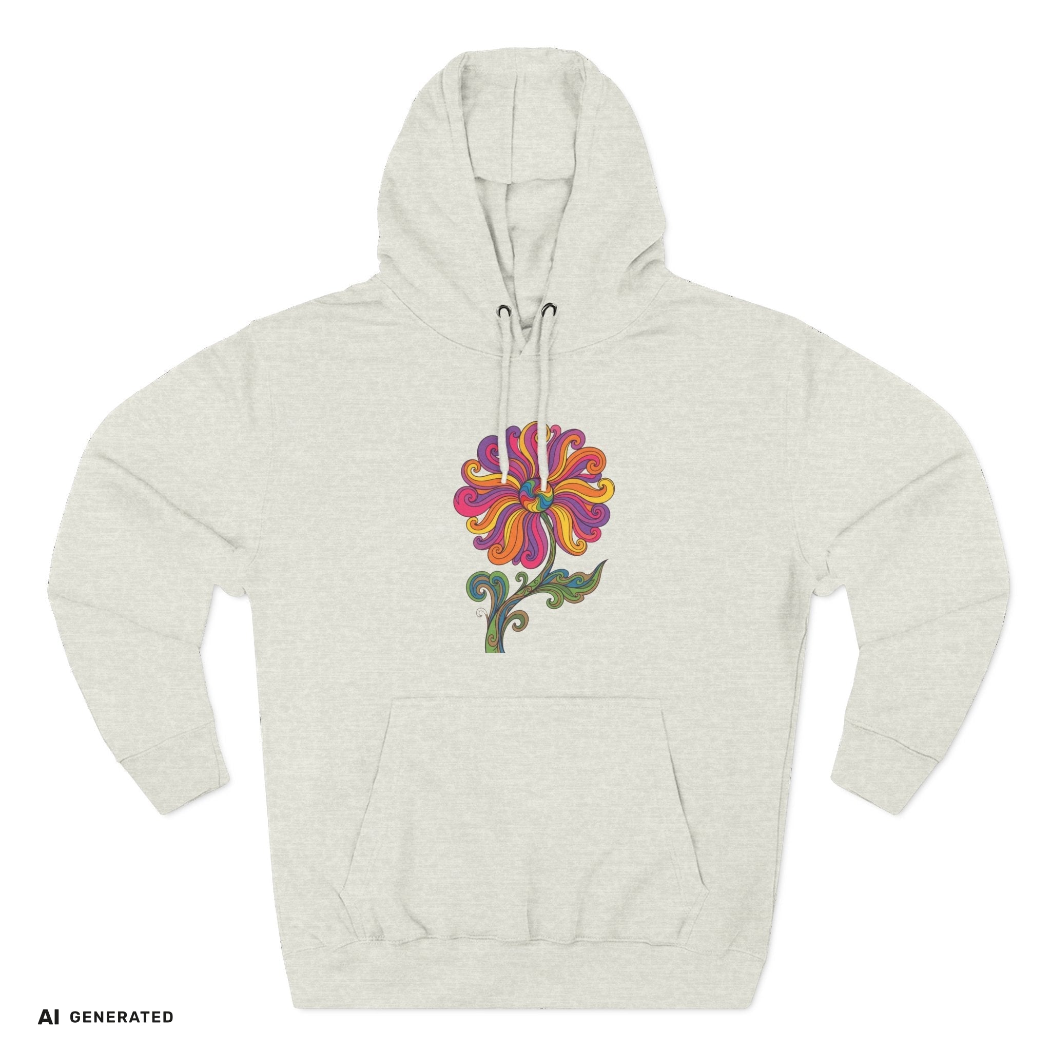 Three-Panel Fleece Hoodie – Kuscheliger Kapuzenpullover | musikworlds Artist Collection – AI GENERATED / KI-GENERIERT