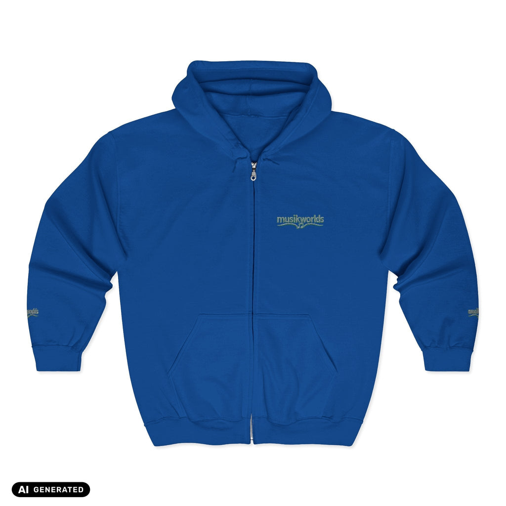 Zip Hoodie | musikworlds – AI GENERATED / KI-GENERIERT
