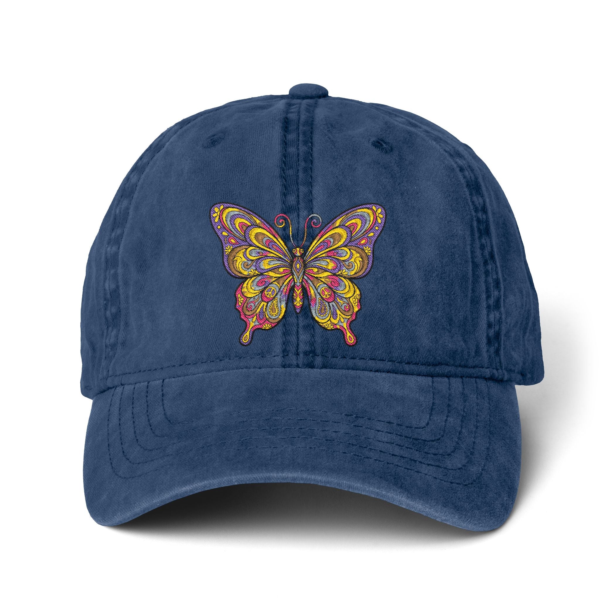 Women's Pigment-Dyed Cap with Fashion Undervisor (Embroidery)