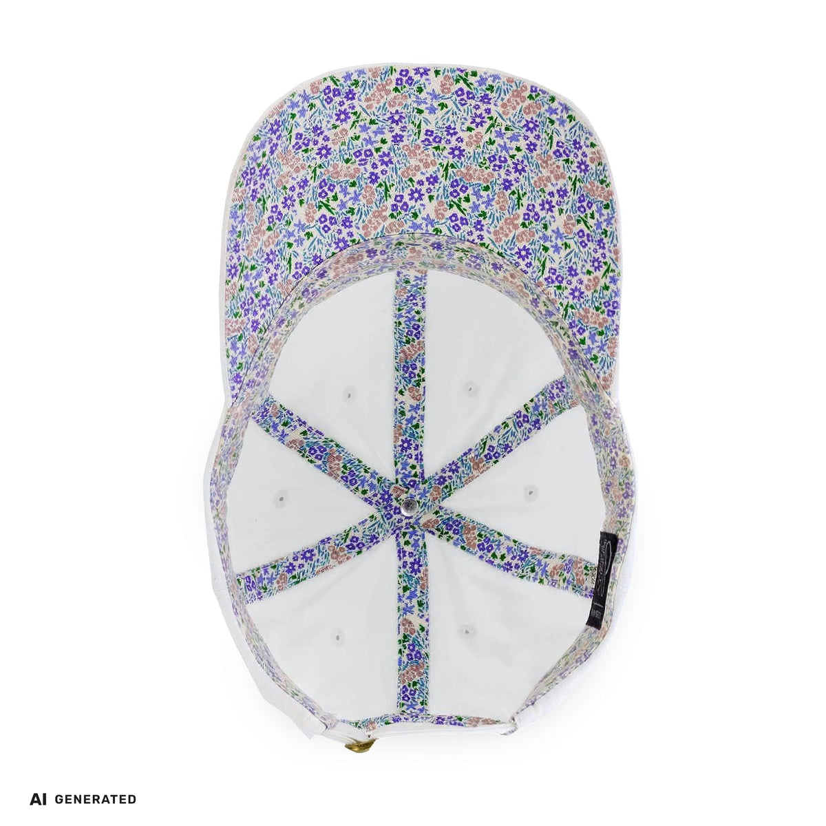 Vintage Damen Cap Schmetterling – Verstellbare Boho-Mütze | musikworlds Artist Collection – AI GENERATED / KI-GENERIERT