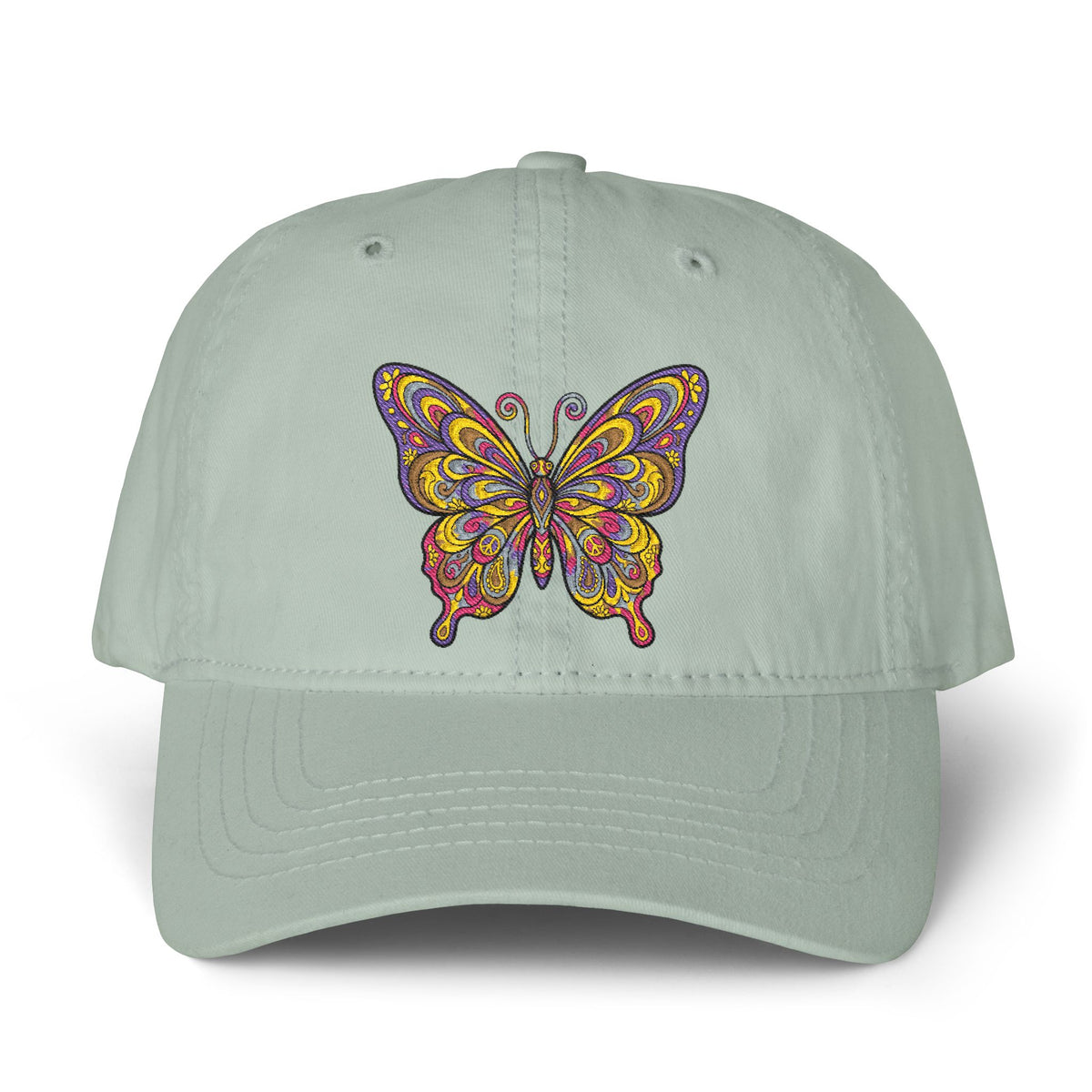 Vintage Women's Butterfly Cap – Adjustable Boho Hat | musikworlds Artist Collection