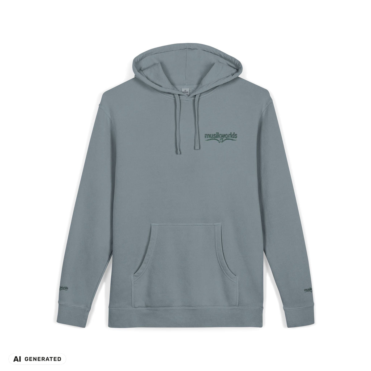 Hoodie | musikworlds – AI GENERATED / KI-GENERIERT