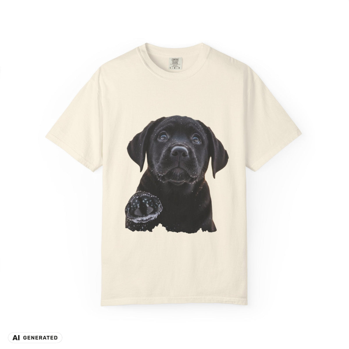Labrador Welpe T-Shirt – Hunde-Grafik-Tee | musikworlds Artist Collection – AI GENERATED / KI-GENERIERT