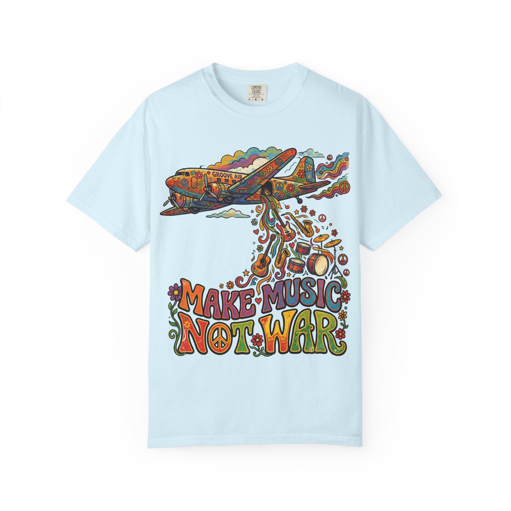 Make Music Not War T-Shirt – Unisex Peace Grafik-Tee | musikworlds Artist Collection