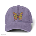 Vintage Damen Cap Schmetterling – Verstellbare Boho-Mütze | musikworlds Artist Collection – AI GENERATED / KI-GENERIERT